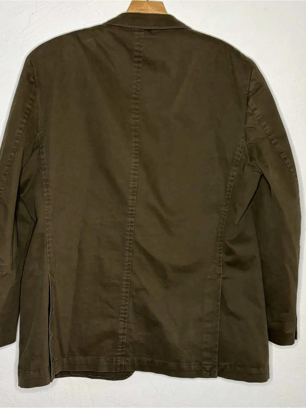 Kroon Men’s Bono 1 Wash Cotton Stretch 2-Button Chino Blazer Green 44R Pocket